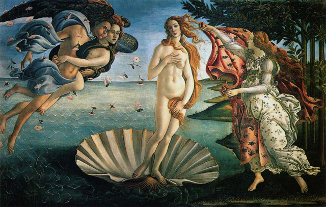 Venus födelse av Sandro Botticellis