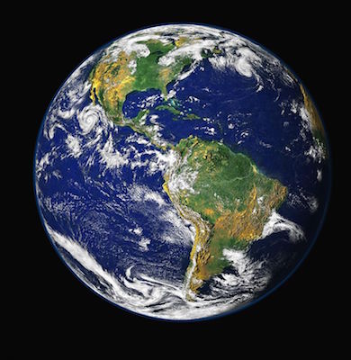 Satellitbild Jorden .Public Domain