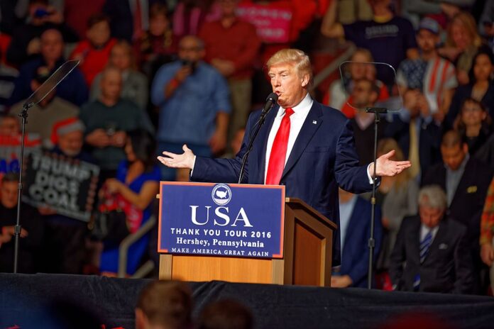 Michael Vadon, Donald Trump at Hershey PA on 12 15 2016 Victory Tour Wikimedia