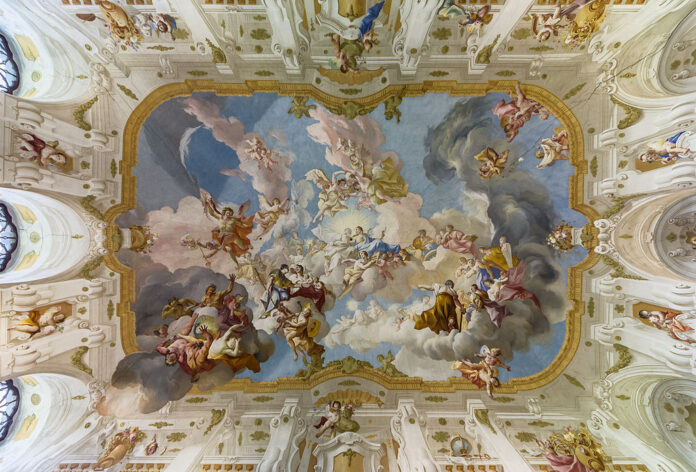 The Harmony between Religion and Science, a ceiling fresco of the Marble Hall at Seitenstetten Abbey (Lower Austria) by Paul Troger, 1735 Wikipedia
