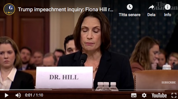 Fiona Hill Youtube foto impeachment