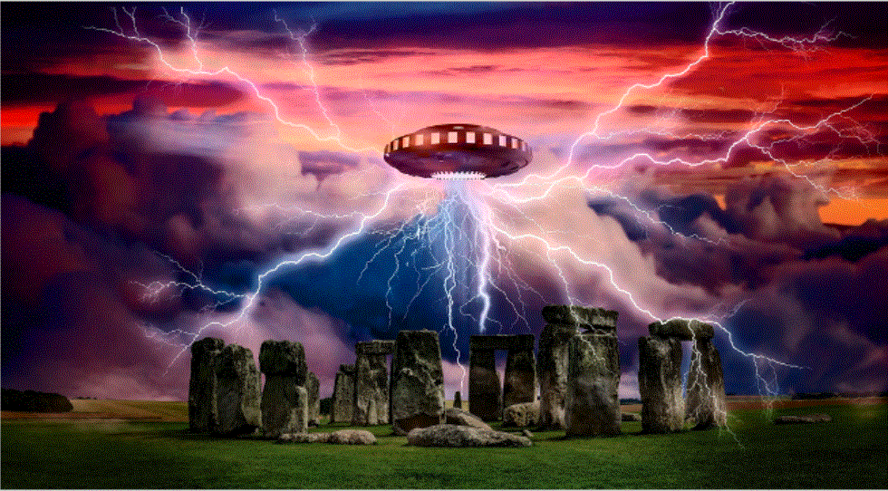 UFO som kommer in i vår dimension via portaler